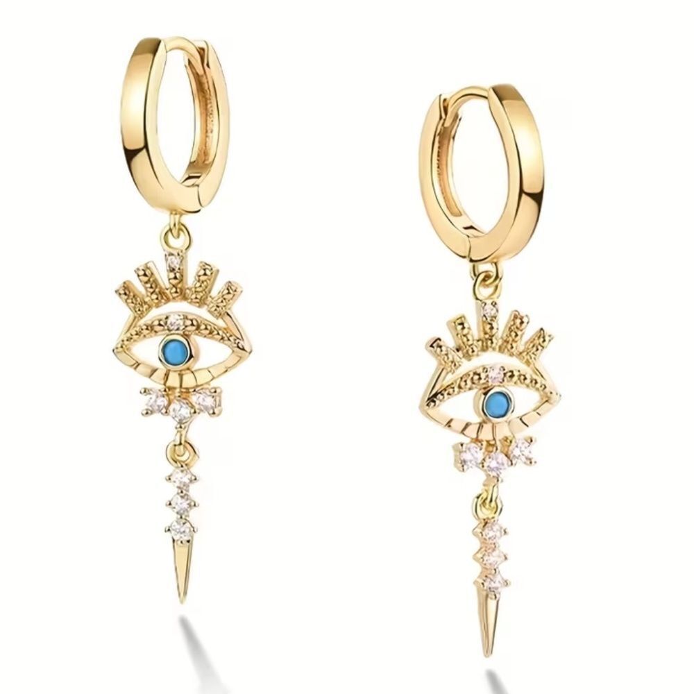 Evil Eye Dangle Earrings N1888